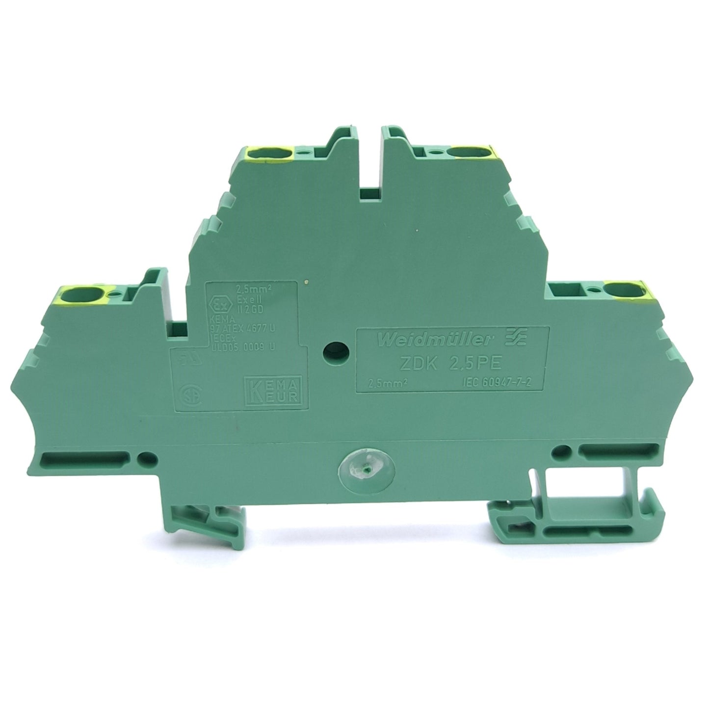 New – Open box Lot of 3 Weidmuller 1690000000 ZDK 2.5PE Terminal Block, 2-Level, 4-Position