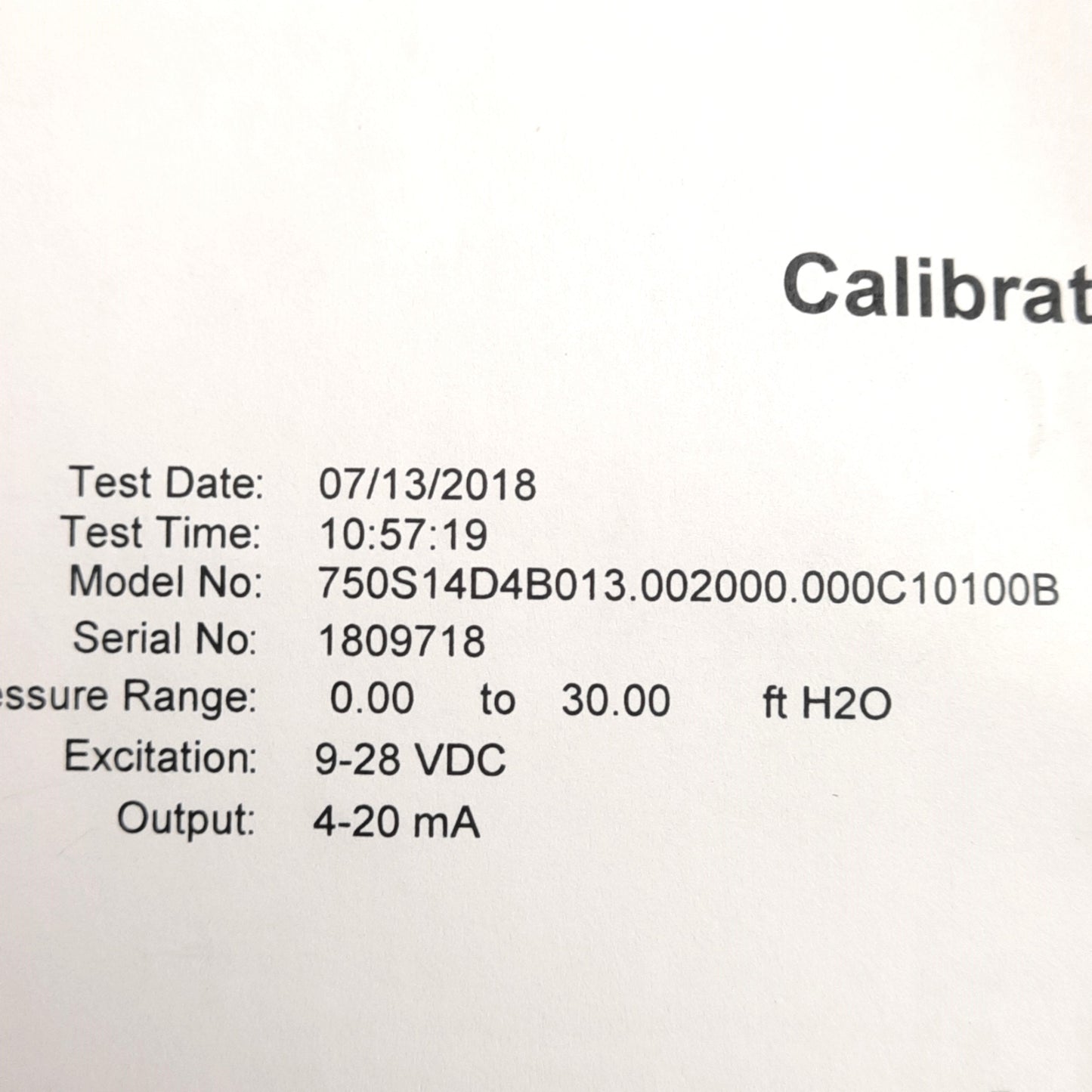 New – Open box TE 750S14D4B KPSI 750 Submersible Level Transducer, 0-30ft H2O, 100ft Cable