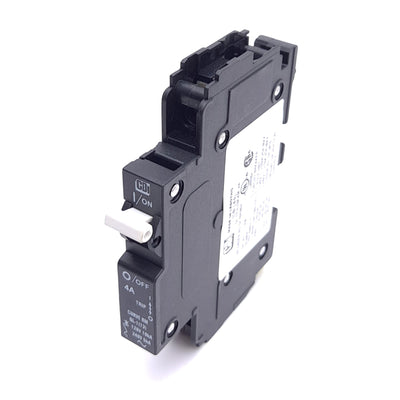 New – Open box CBI QL-1(13)-DM-KM-4A QL18KM04 Circuit Breaker, 1-Pole, 240VAC 4A, DIN Rail