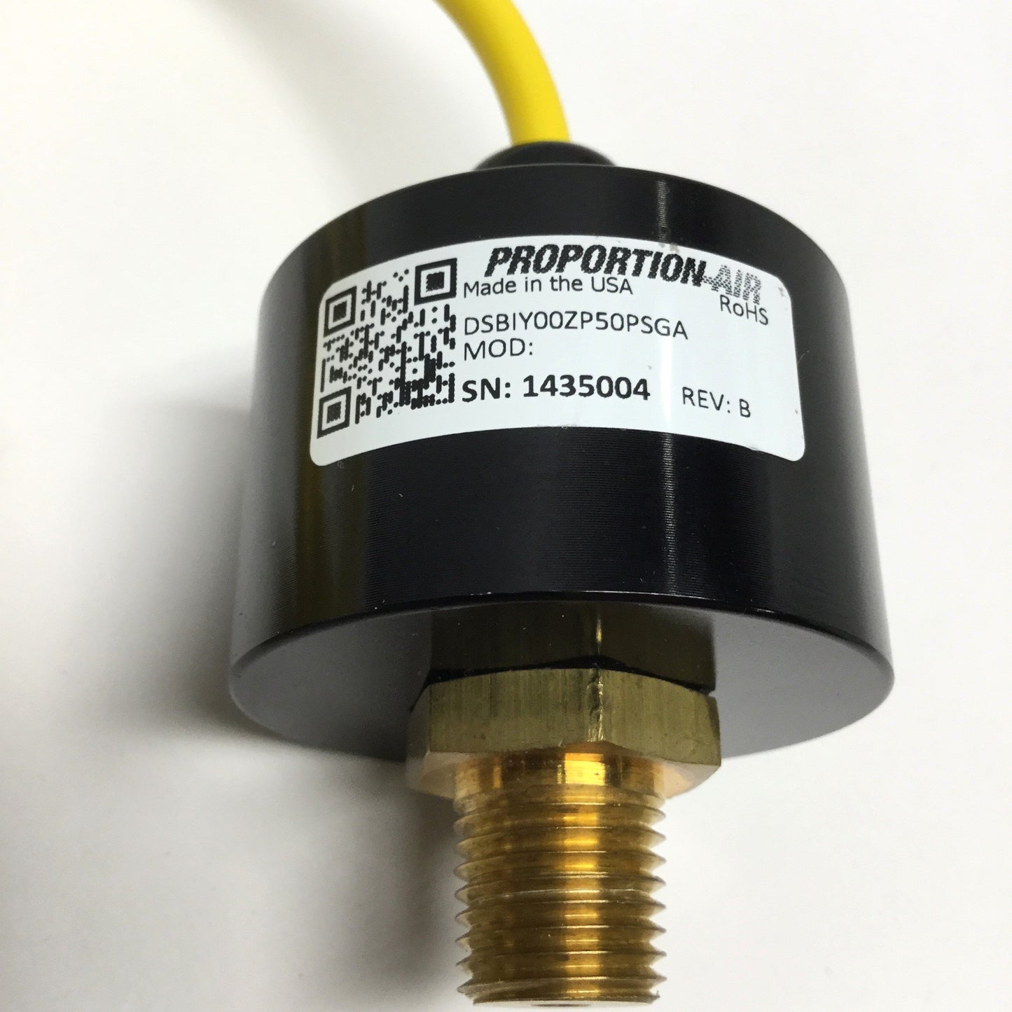Used Proportion-Air DSBIY00ZP50PSGA Pressure Transducer 15-24VDC Vac to 50psi, 4-20mA