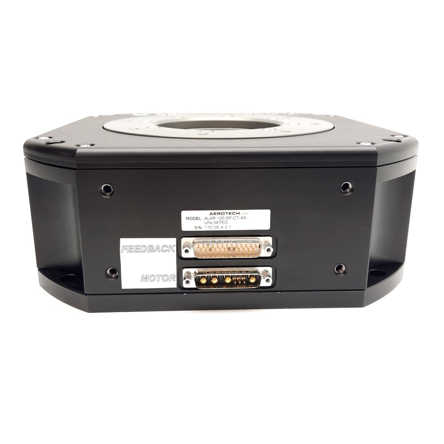 New Aerotech ALAR-100-SP-CT-AS-UNLIMITED Large Aperture Rotary Stage ø100mm, 0.1µrad