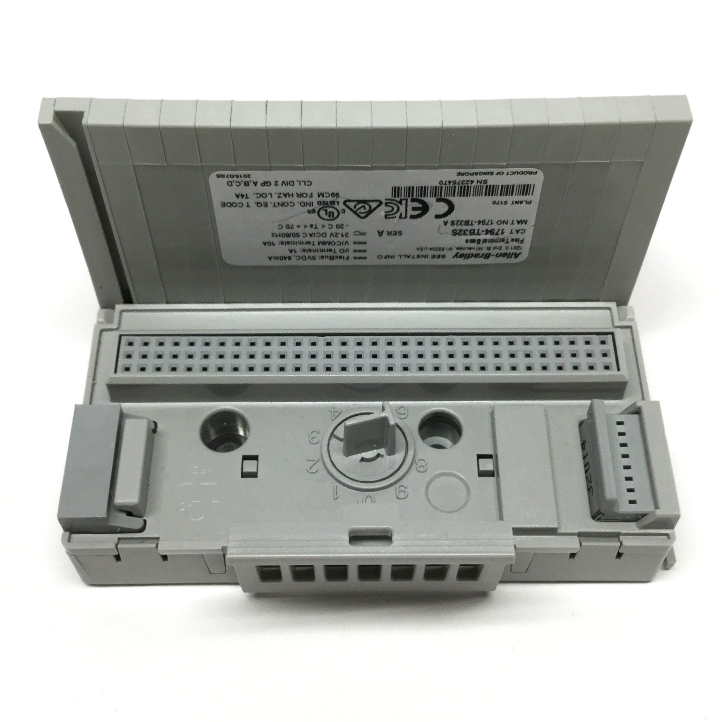 Used Allen Bradley 1794-TB32S FLEX Spring Clamp Terminal Base Unit 32 I/O, 8 Common