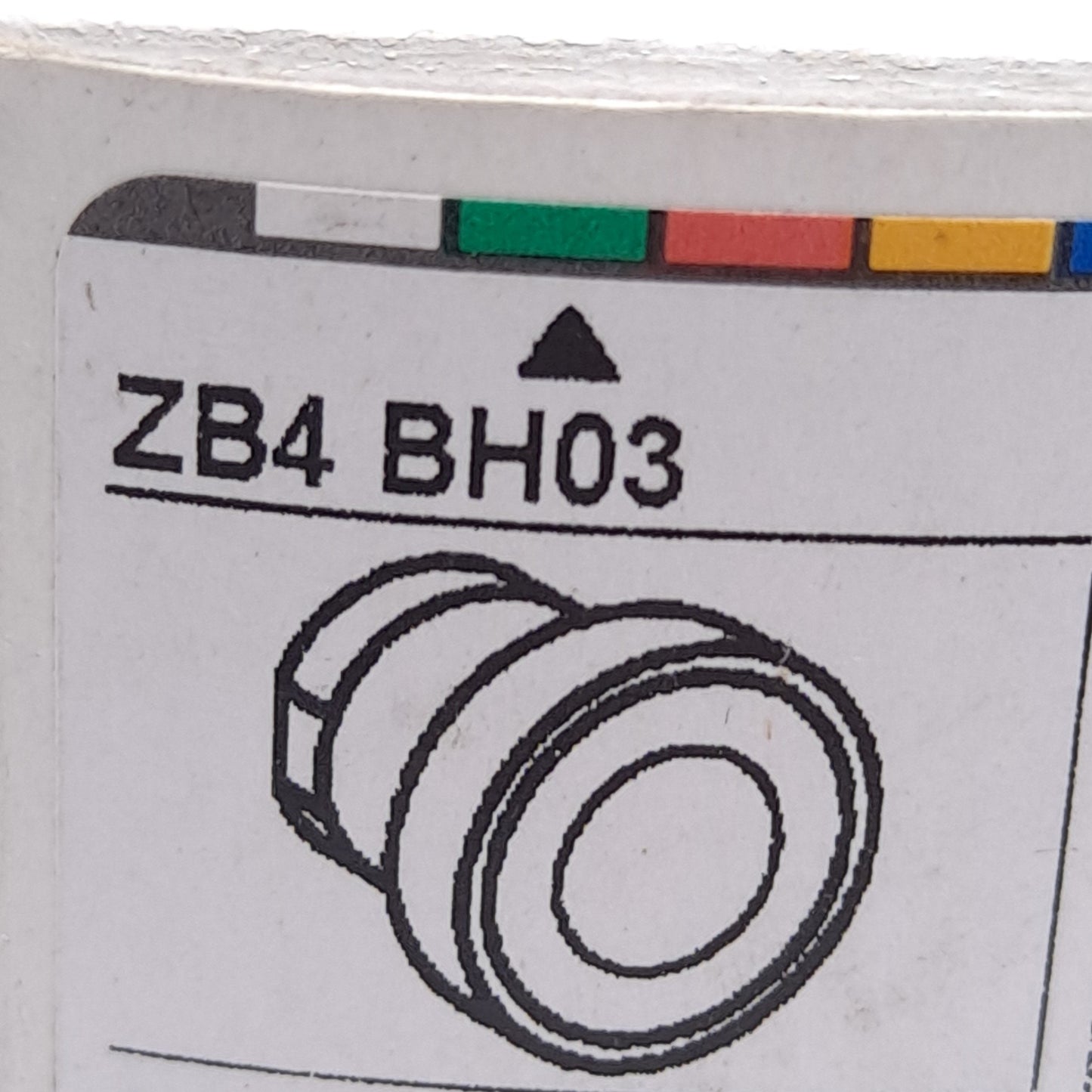 New Schneider Electric ZB4BH03 Pushbutton Head, Green, ø22.5mm Mounting, Latching