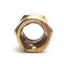Used Lot of 6 Parker 207P-4 Brass Dryseal Pipe Coupler 1/4in Female, SAEJ530, SAEJ531