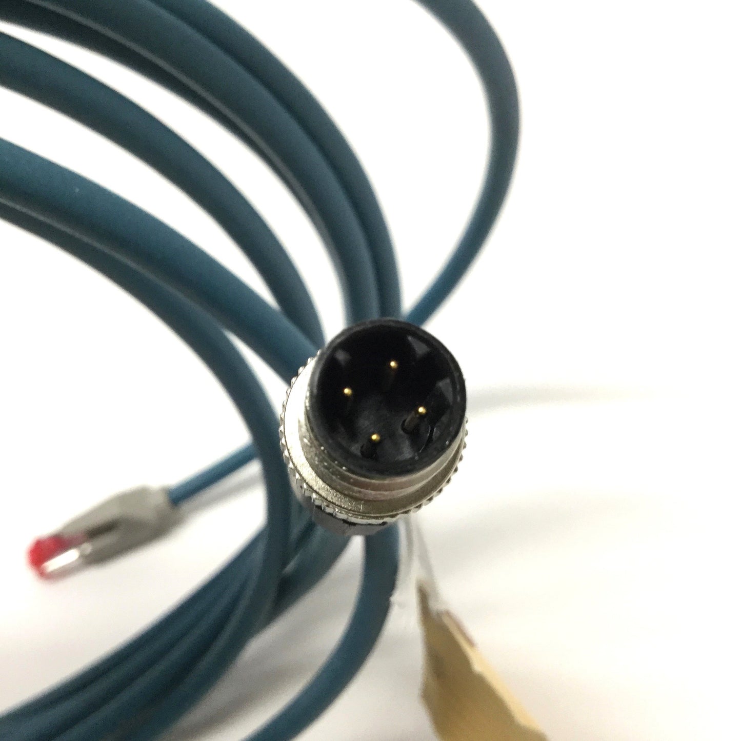 New – Open box AMCI CNER-5M Ethernet Encoder Cable RJ45S to M12 4-Pin D-Coded, NR & SMD Series