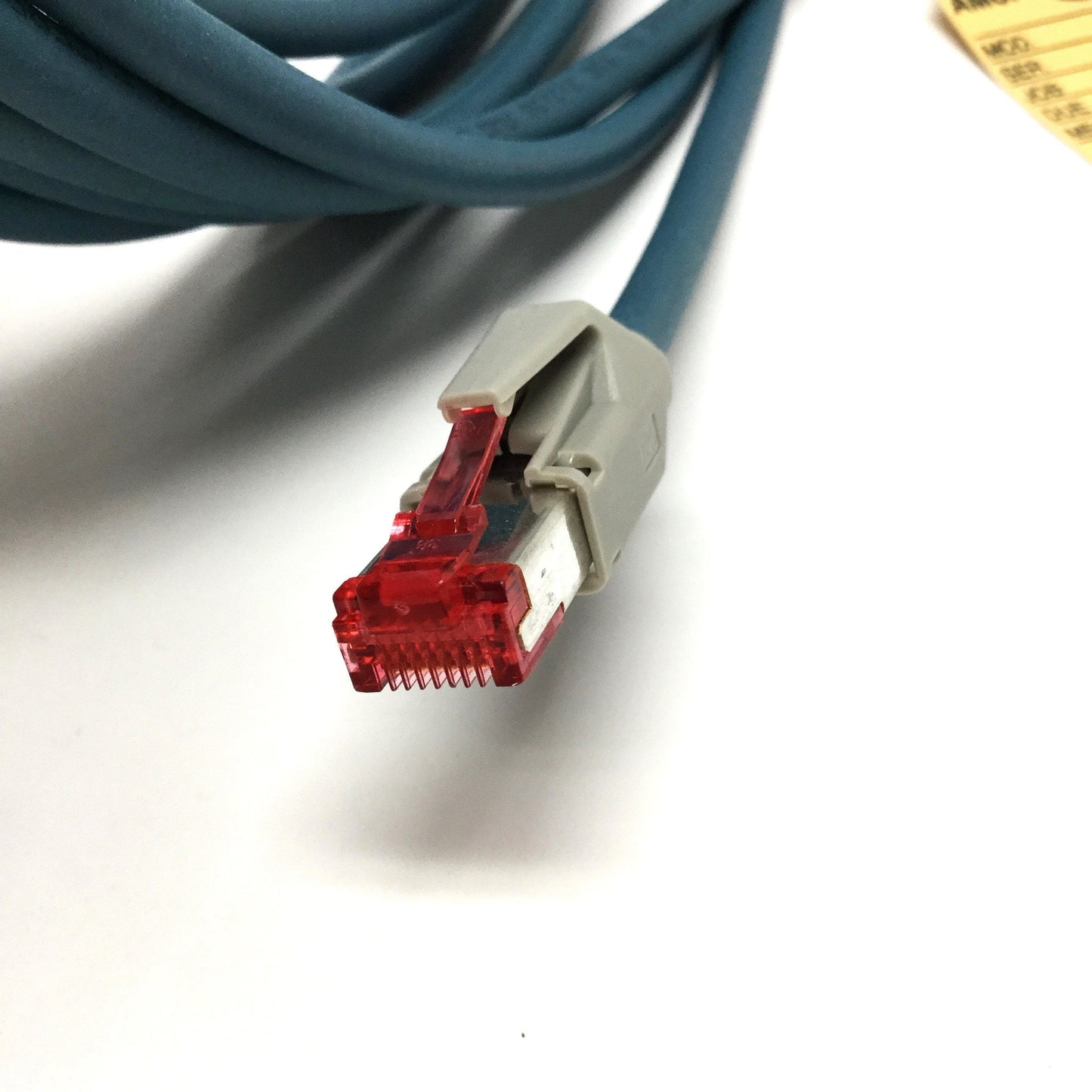 New – Open box AMCI CNER-5M Ethernet Encoder Cable RJ45S to M12 4-Pin D-Coded, NR & SMD Series