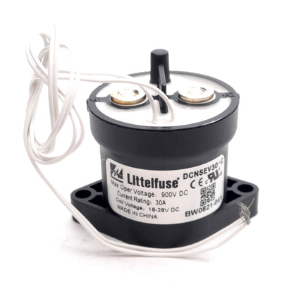 New – Open box Littelfuse DCNSEV30-C High Voltage DC Contactor Relay 30A 900VDC, 18-28VDC Coil