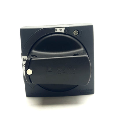 New – Open box Schneider Electric GVAPB65 Rotary Handle, TeSys, 2 Position, Black, IP65