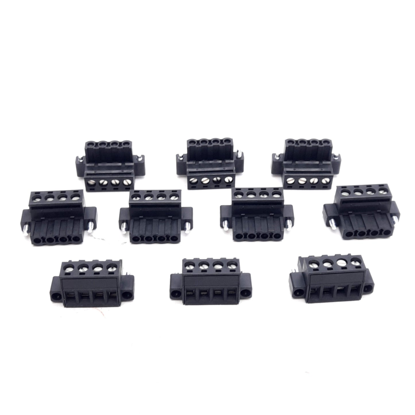 New – Open box Lot of 10 Phoenix Contact 1810231 PCB Connector, 4-Position, 12A 320V, 24-12AWG