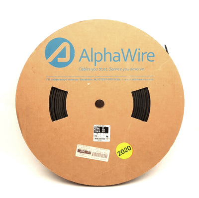 New Alpha Wire F221L3/16BK004 Heat Shrink Tubing 2:1 Shrink, 0.187in ID, 200Ft