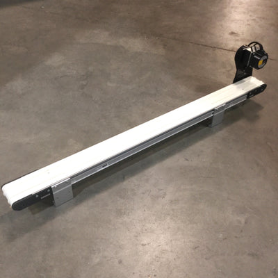 Used Dorner 2200 Series End Drive Belt Conveyor 4" Wide x 56" Long, 50 ft/min