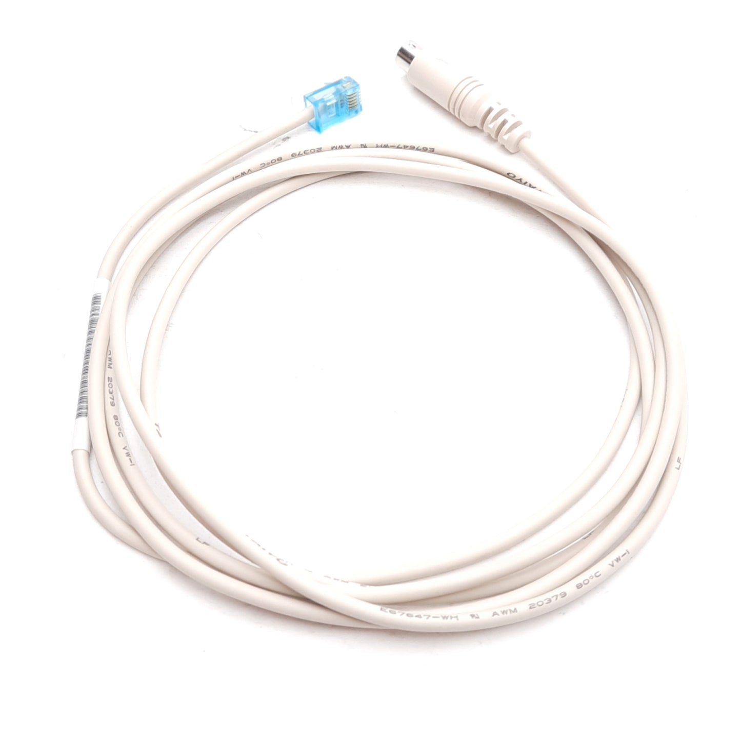 New – Open box IAI CB-RCA-SIO020 Robo Cylinder Communication Cable, 8-Pin Mini-DIN to RJ12, 2m