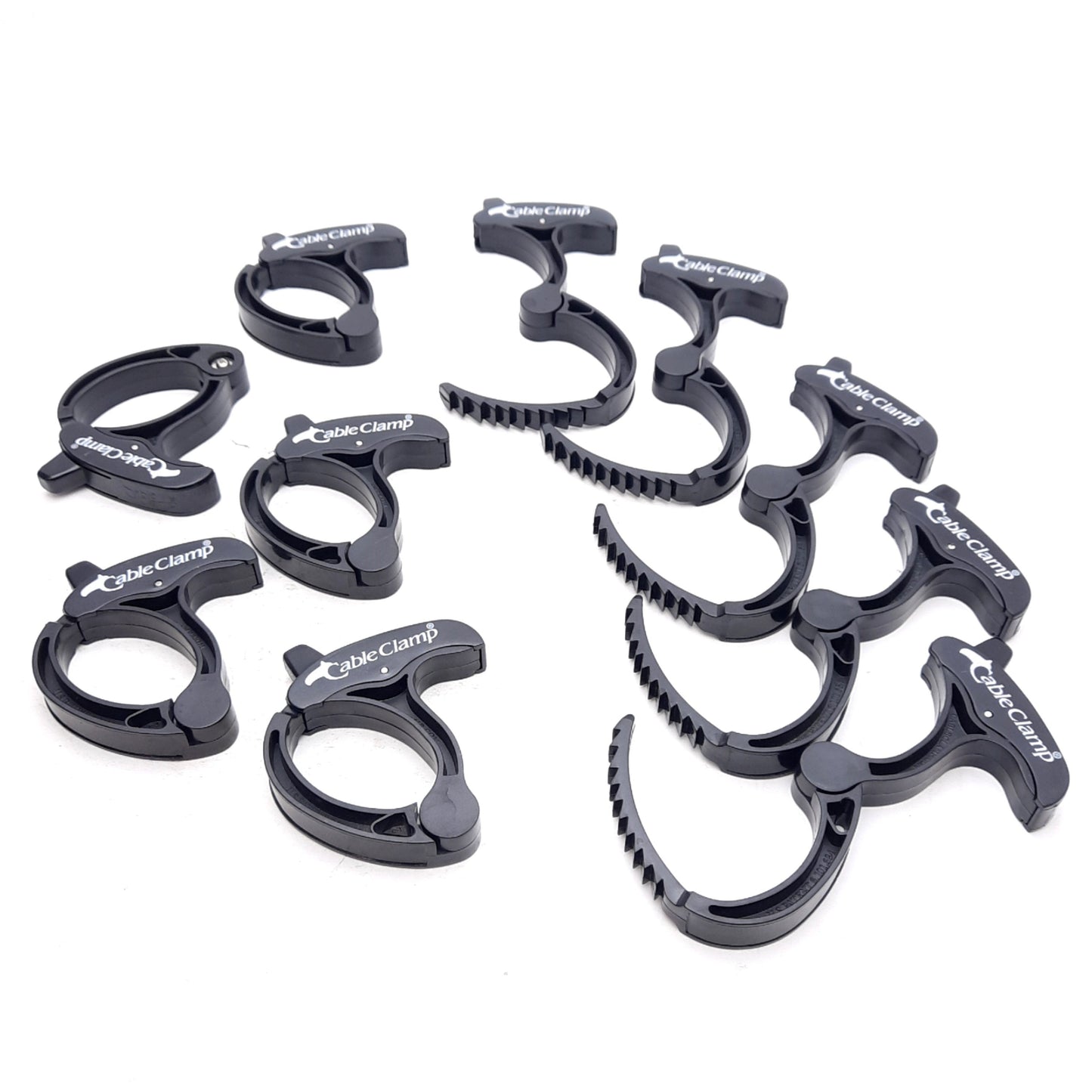 New – Open box Lot of 10 CableClamp CCM+0103-13 Medium Black CABLE CLAMP+ Self-Locking Reusable