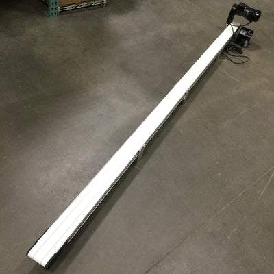 Used Dorner 2200 Series End Drive Belt Conveyor 4" Wide x 130" Long, 55 ft/min