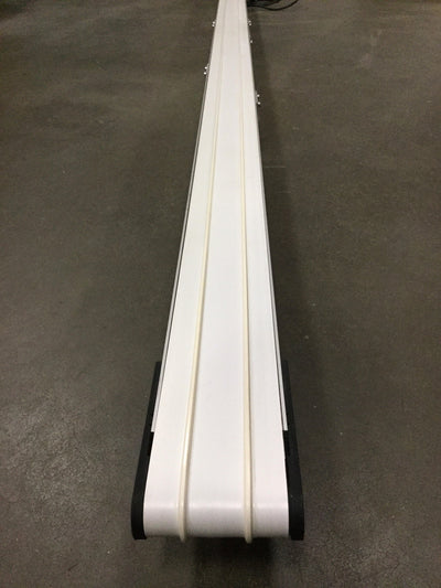 Used Dorner 2200 Series End Drive Belt Conveyor 4" Wide x 130" Long, 55 ft/min