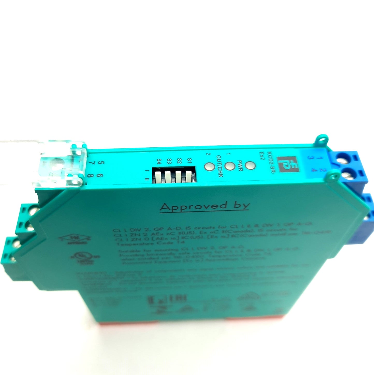 New – Open box Pepperl+Fuchs KCD2-SR-EX2 Switch Amplifier, 10-30VDC Supply, Relay Output