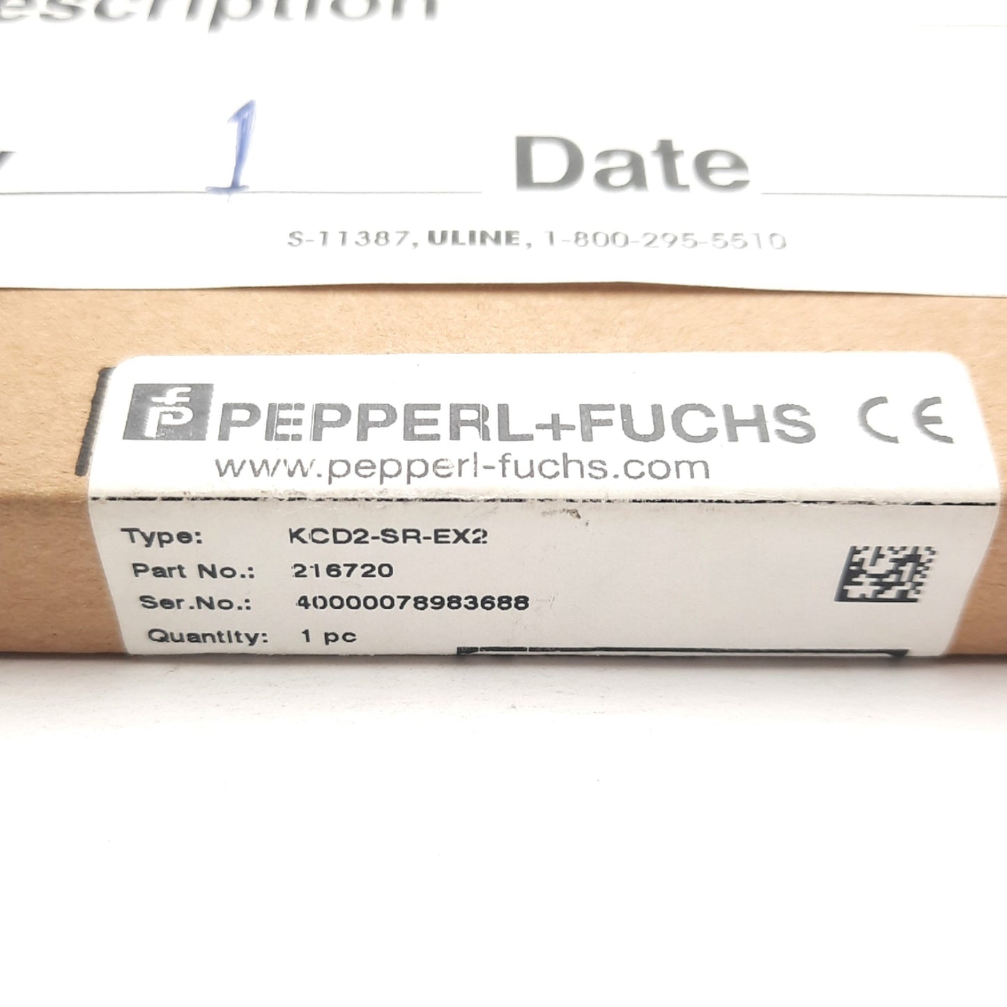 New – Open box Pepperl+Fuchs KCD2-SR-EX2 Switch Amplifier, 10-30VDC Supply, Relay Output
