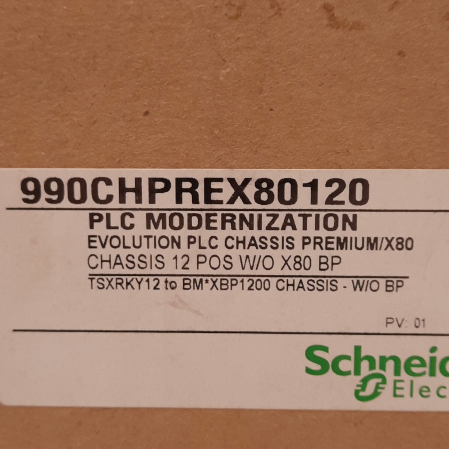 New Schneider Electric 990CHPREX90120 PLC Modernization Chassis w/o Backplane
