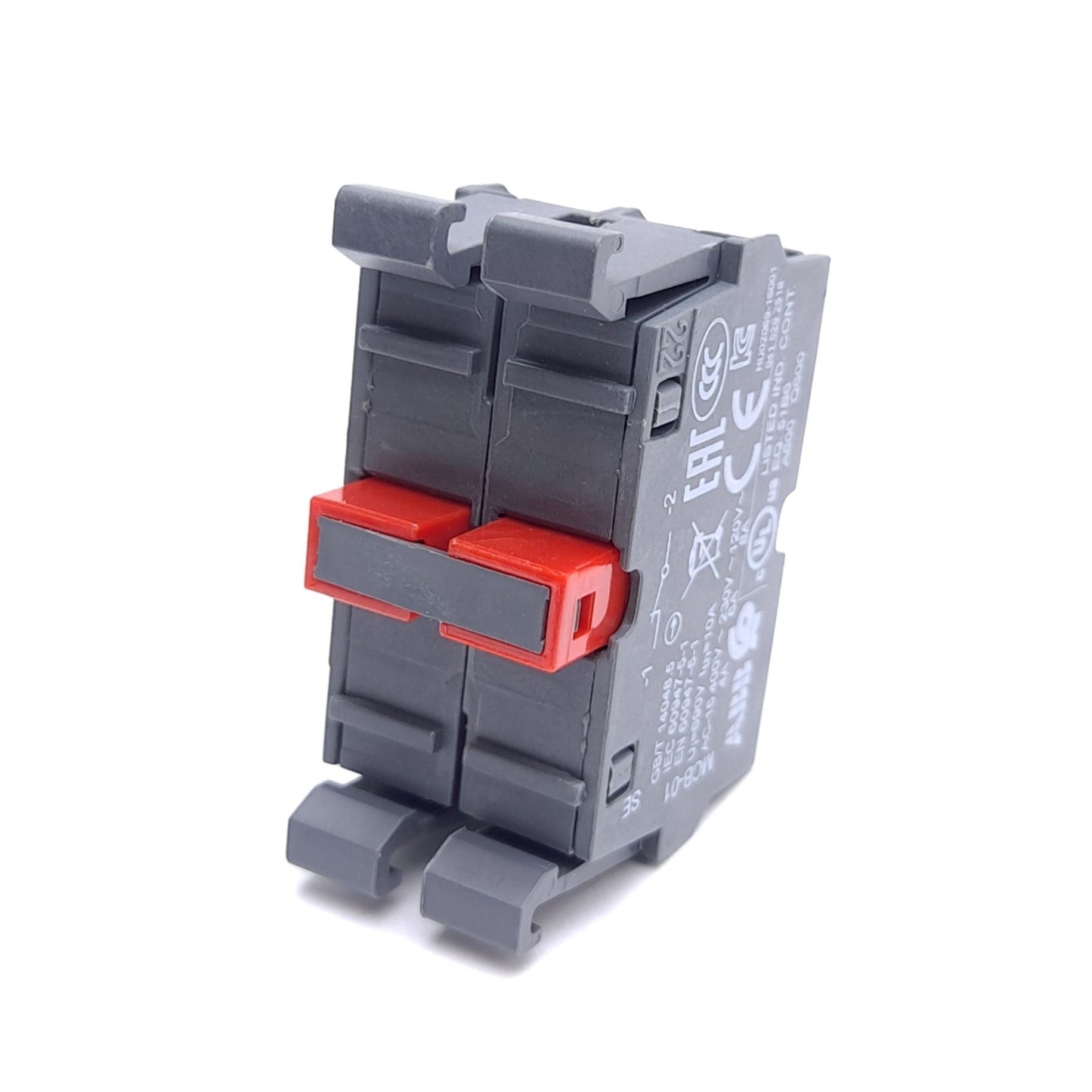 New – Open box Lot of 7 ABB MCB-02 Contact Block, 2 NC, Front Mounting, Screw Terminal