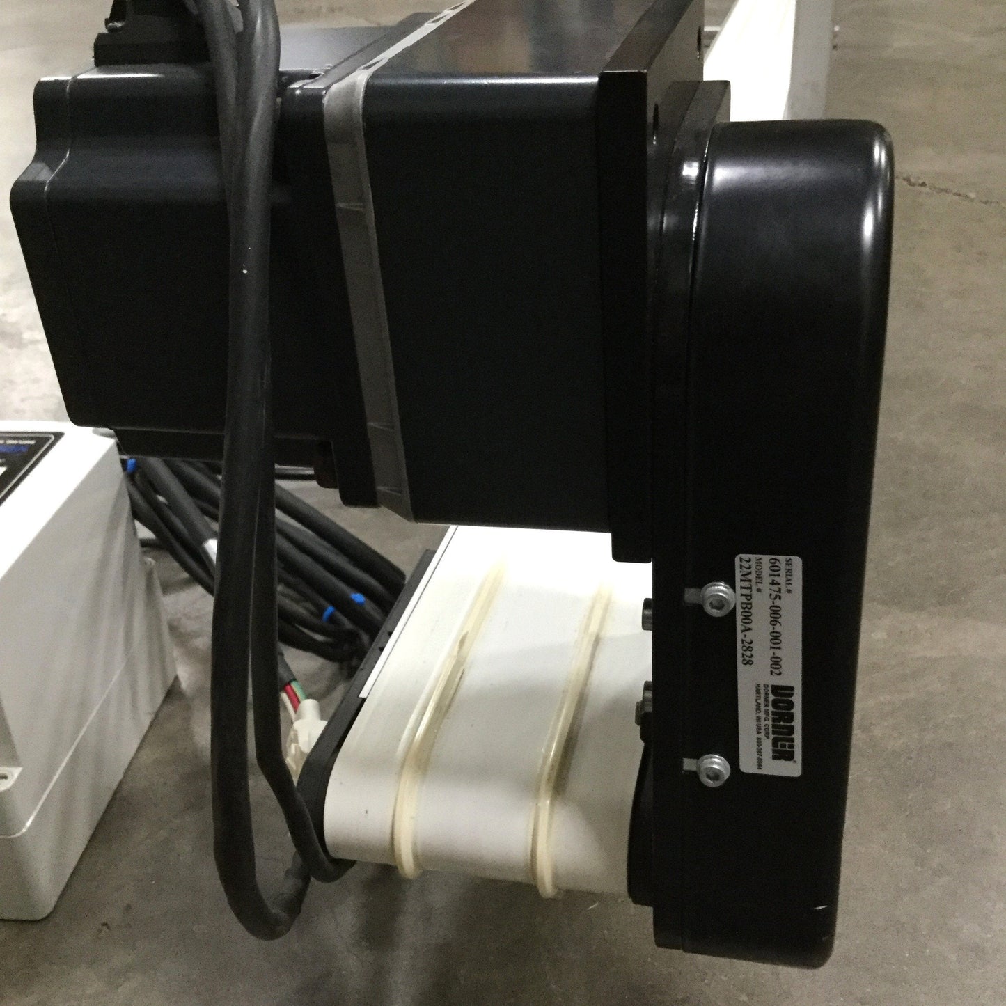 Used Dorner 2200 Series End Drive Belt Conveyor 4" Wide x 130" Long, 50 ft/min