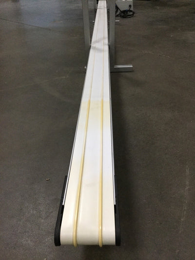 Used Dorner 2200 Series End Drive Belt Conveyor 4" Wide x 130" Long, 50 ft/min