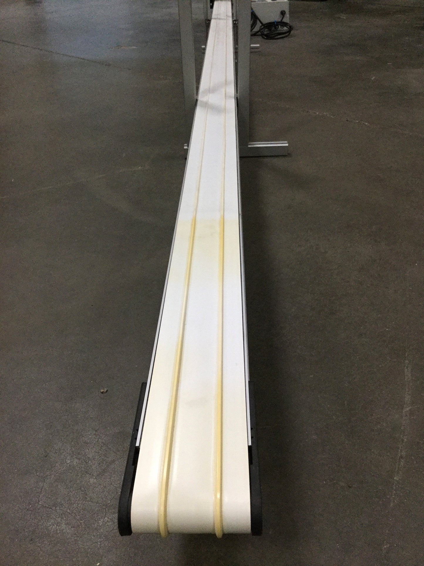 Used Dorner 2200 Series End Drive Belt Conveyor 4" Wide x 130" Long, 50 ft/min