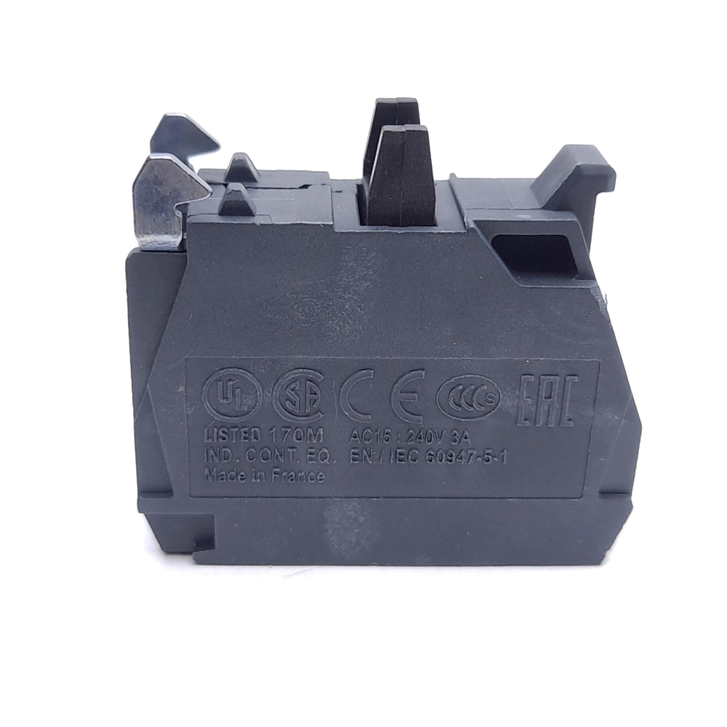 New – Open box Lot of 4 Schneider Electric ZBE201 Contact Block, 1 NO, Screw Terminal