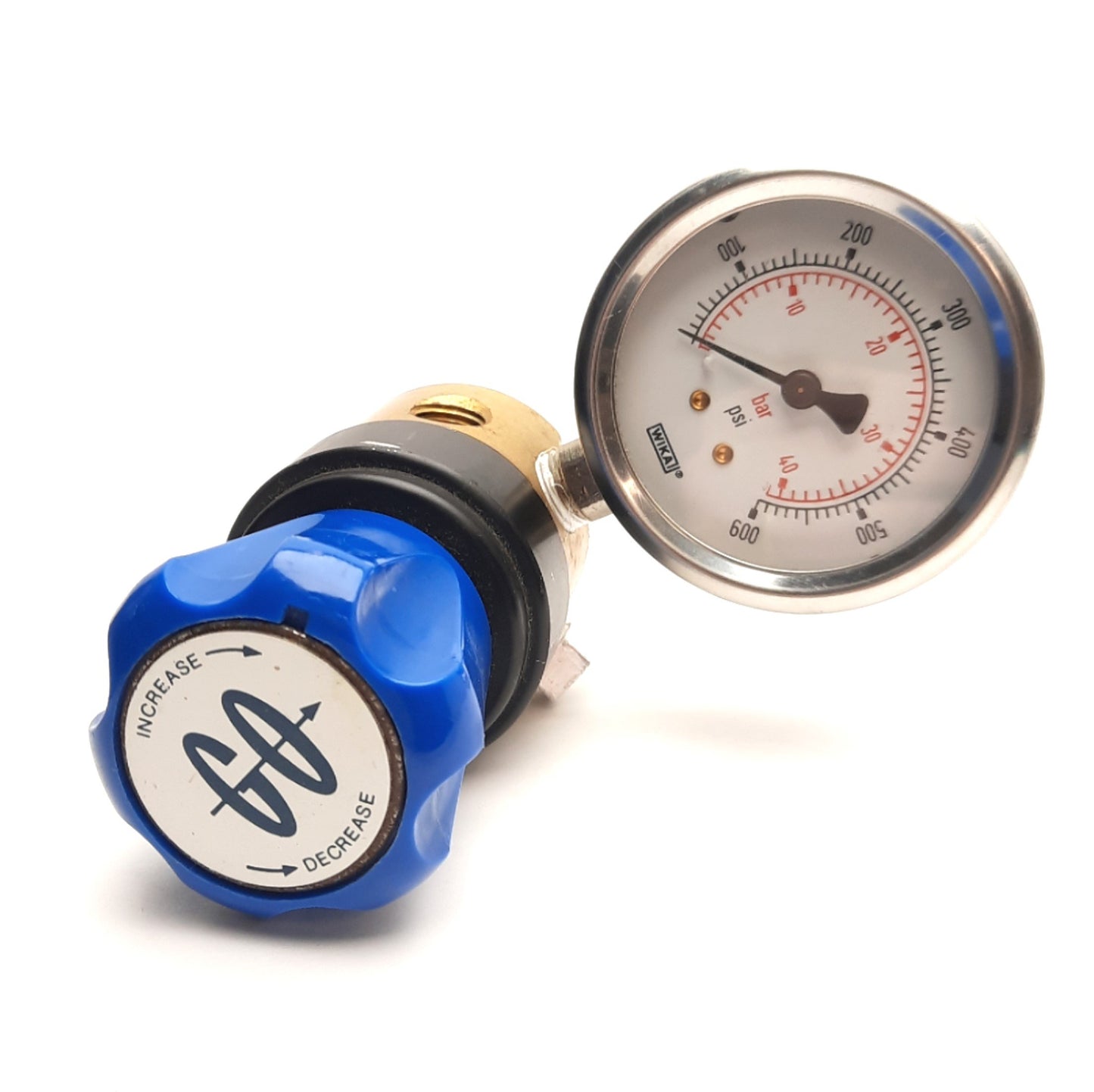 Used GO Inc 106026-CGA-540 Gas Regulator w/ Gauge, 0-250psig Outlet, 3000psi Inlet
