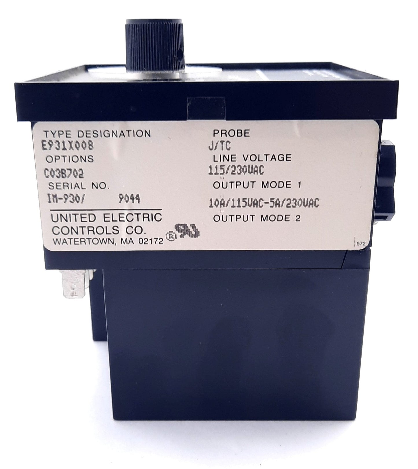 Used United Electric Controls E931X008 Temperature Control 115-230VAC 0-500C 0-900F