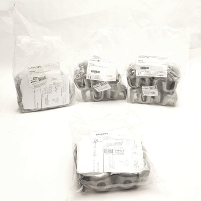 New Lot of 4 Commscope 252130 Inline Universal Angle Adapter Kits, ø3/8in Taps