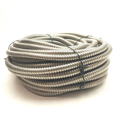 New – Open box Liquatite SSL-10 Conduit Hose , Unjacketed, Stainless Steel, 3/8" x 5/8", 100Ft