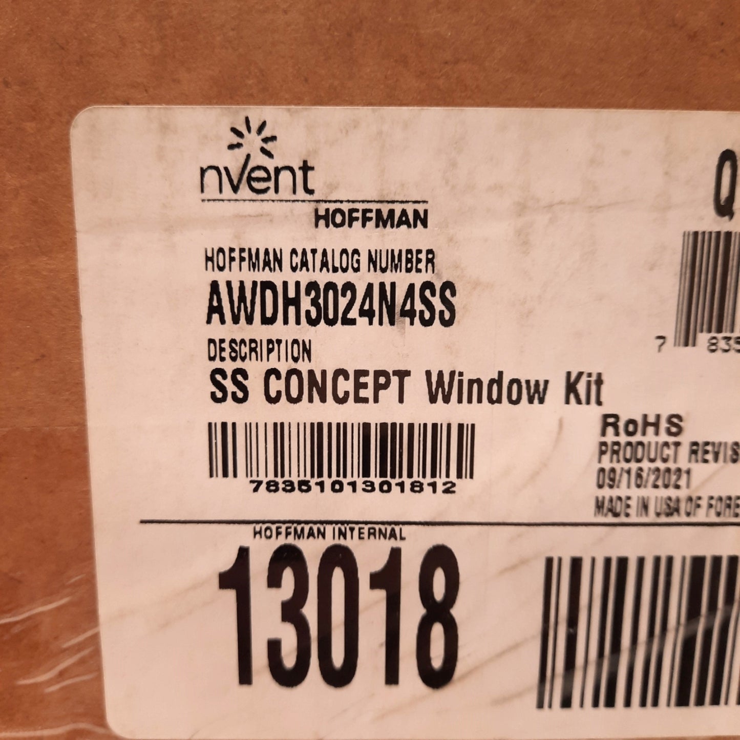 New nVent Hoffman AWDH3024N4SS 316 SS Concept Window Kit, 28.19 x 20.14 x 2.73in