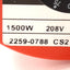 Used Watlow 2259-0788 Circulation Heater, 3-Phase 4A 208VAC, 1500W, 250°F, 3/4in NPT