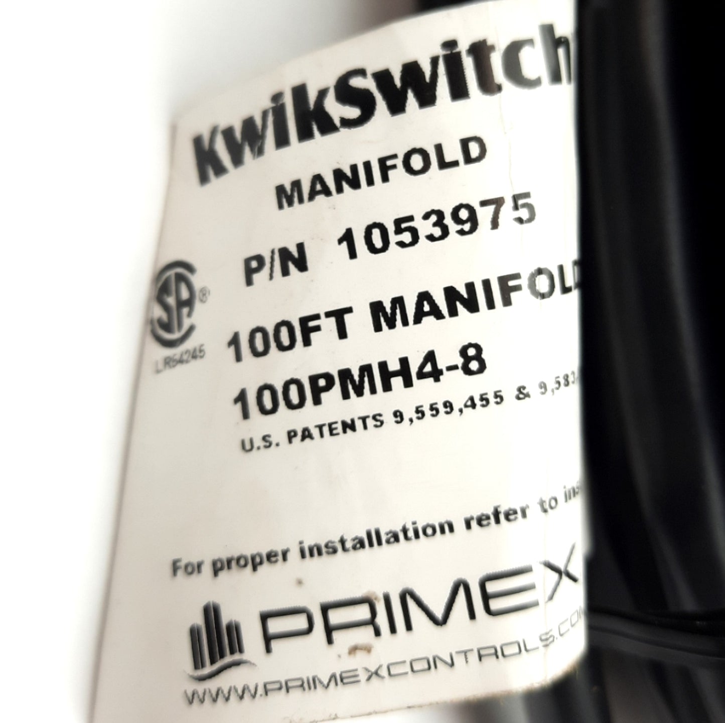 New – Open box Primex 1053975 KwikSwitch System Manifold, 4-Ports, 100Foot Cable, 125VAC 1A