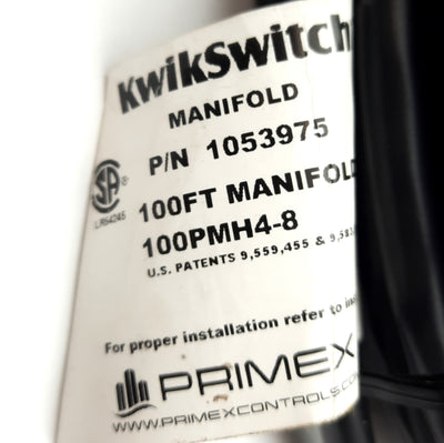 New – Open box Primex 1053975 KwikSwitch System Manifold, 4-Ports, 100Foot Cable, 125VAC 1A