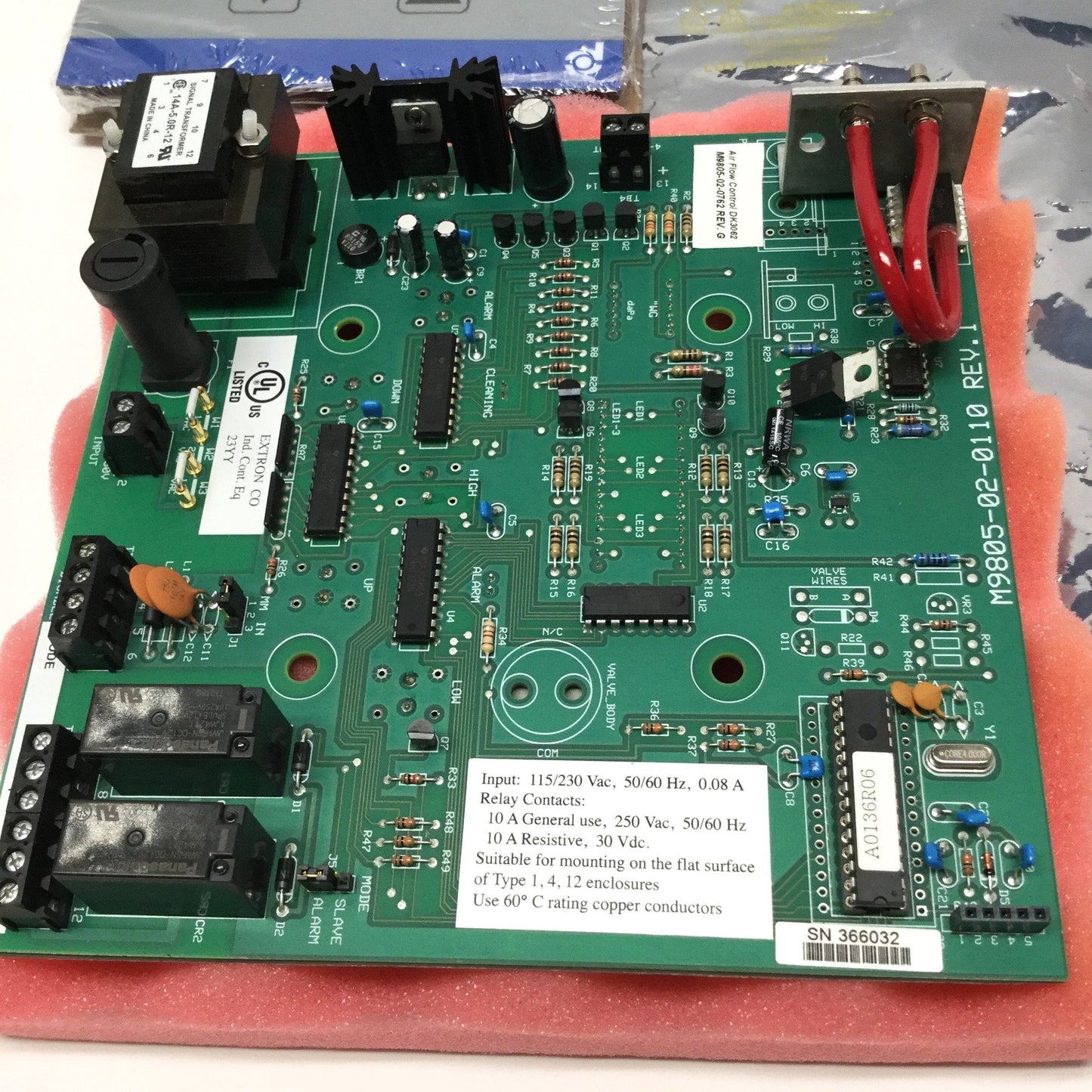 New – Open box Donaldson Torit M9805-02-0762 Manual Airflow Controller for Downflo Evolution