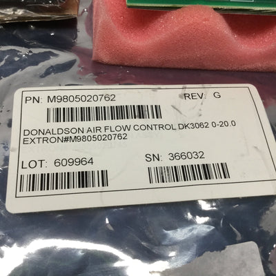 New – Open box Donaldson Torit M9805-02-0762 Manual Airflow Controller for Downflo Evolution