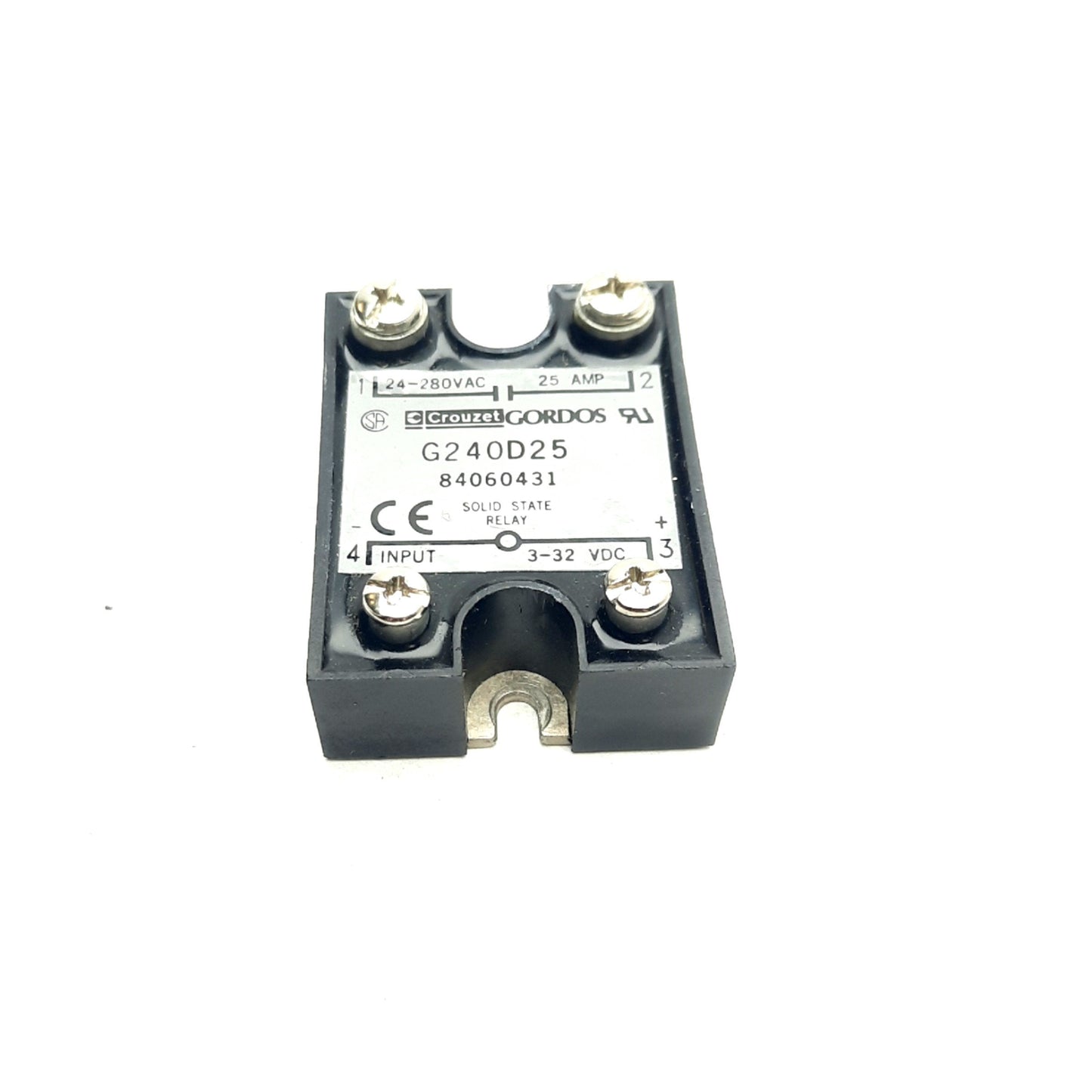 Used Lot of 5 Crouzet 84060431 Solid State Relay, Control 3-32VDC, 24-280VAC