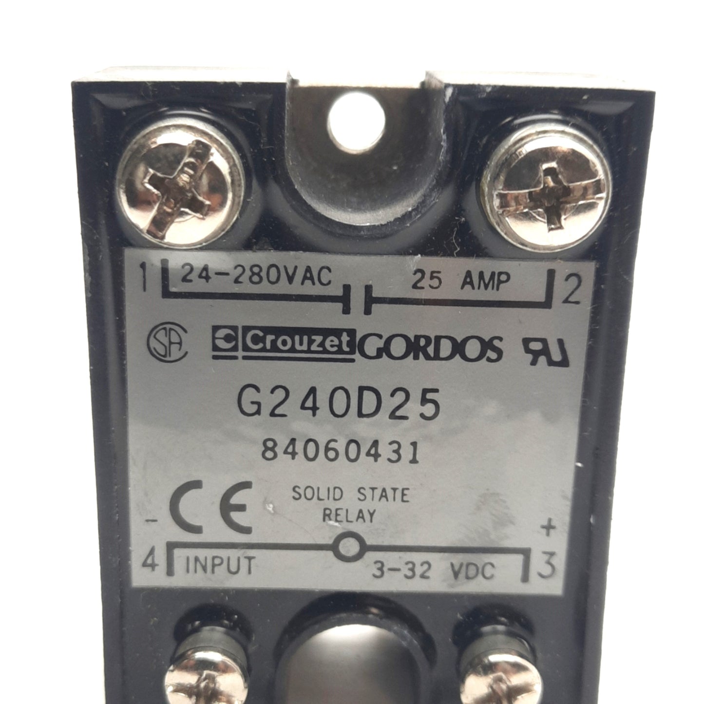 Used Lot of 5 Crouzet 84060431 Solid State Relay, Control 3-32VDC, 24-280VAC
