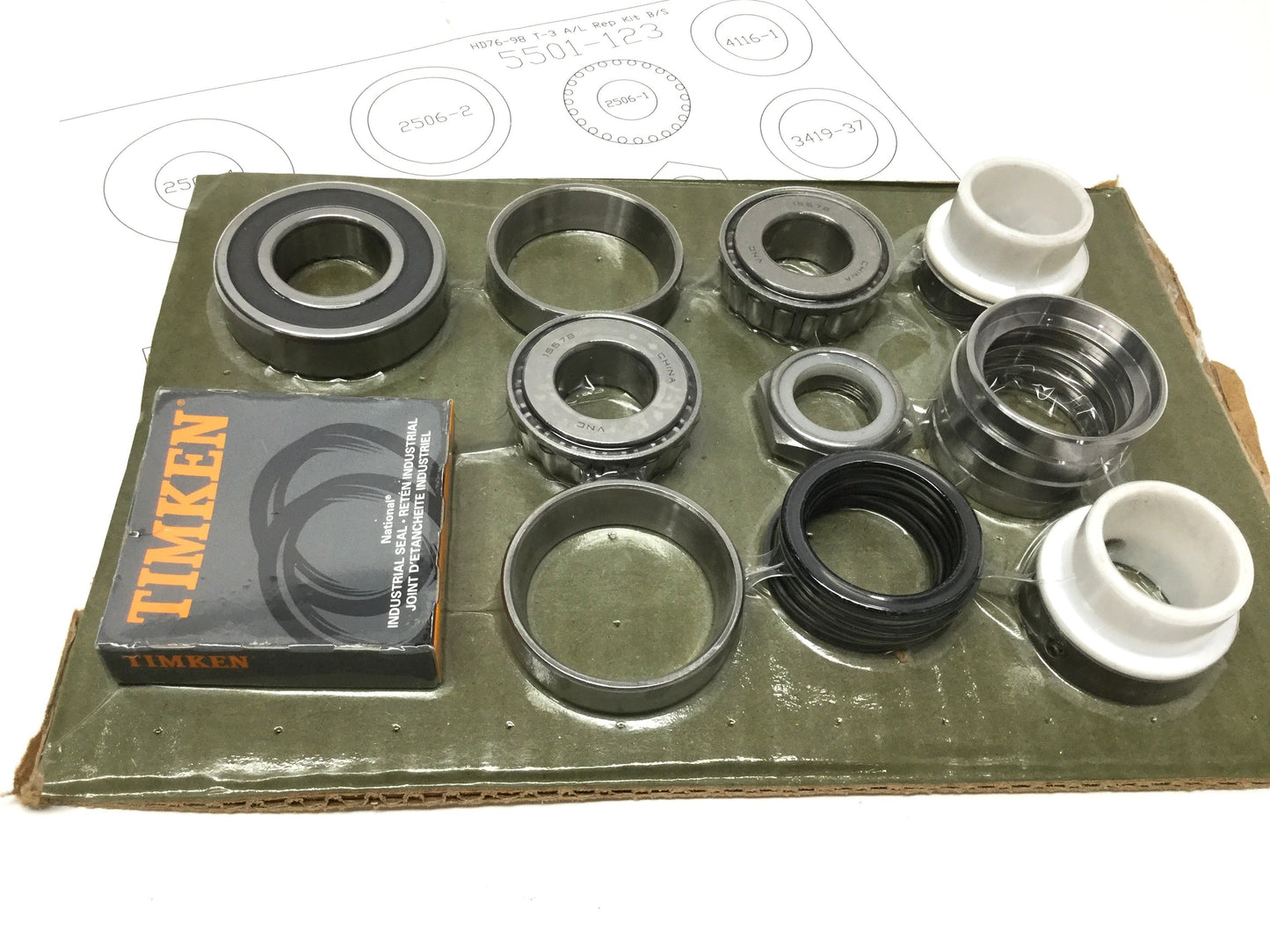 New K-Tron 5501-123 HD 76-98 T3 Heavy Duty Aerolock Valve Bearing & Seal Repair Kit