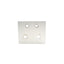 Used Lot of 6 80/20 4515 4 Hole Rectangular Transition Flat Plate, 2.5" x .5''
