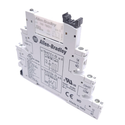 New – Open box Allen Bradley 700-HLT1Z24-EX Terminal Block Relay, 24VDC 6A, 1 C/O Contact