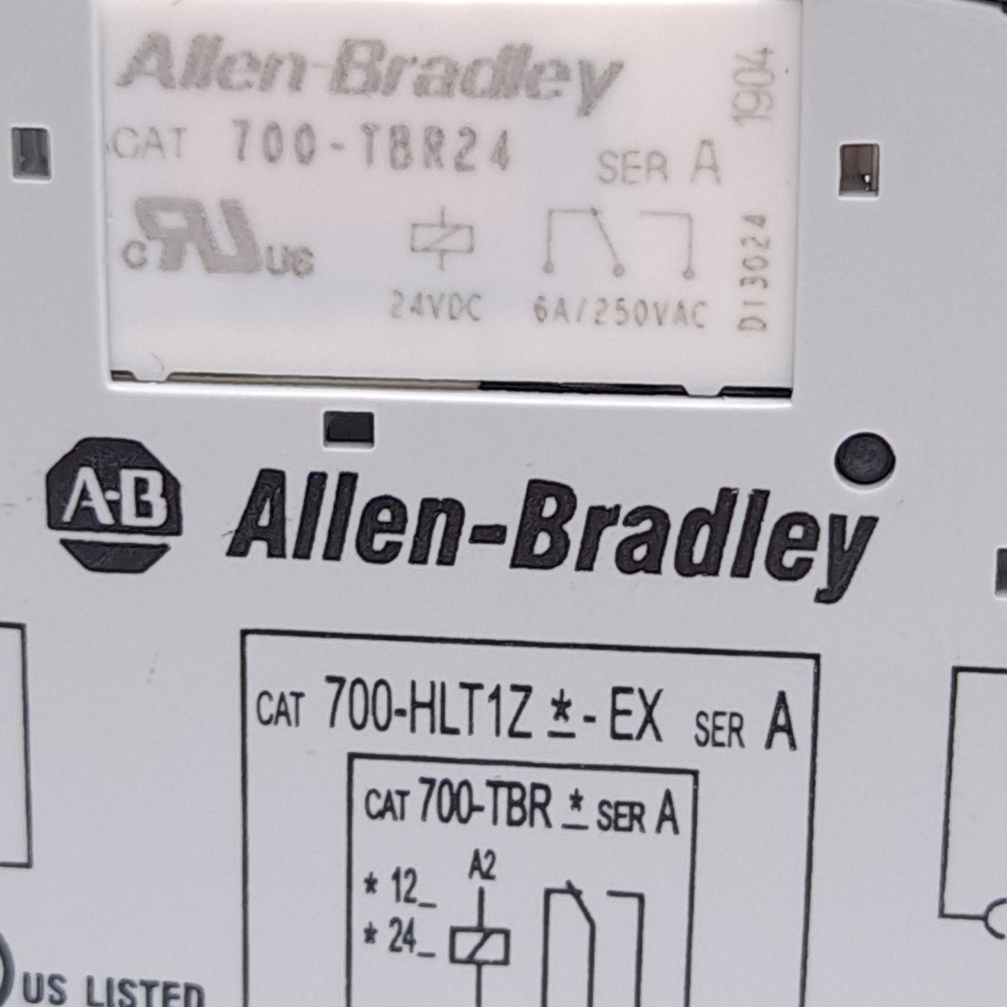 New – Open box Allen Bradley 700-HLT1Z24-EX Terminal Block Relay, 24VDC 6A, 1 C/O Contact