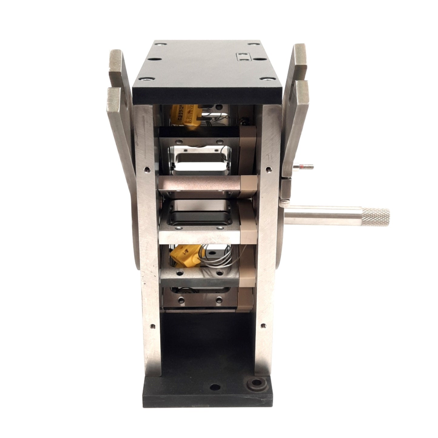 Used Machine Solutions Unheated Stent Crimper, .19"Close .43"Open 2.377"Deep 5x K TC