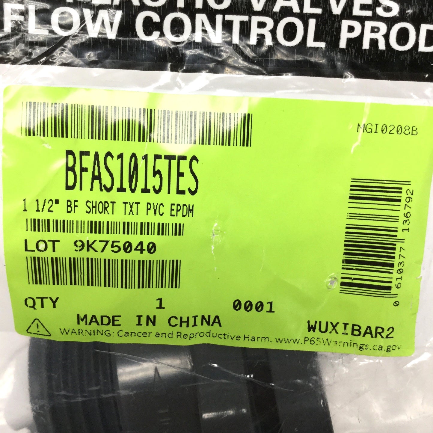 New Hayward BFAS1015TES PVC Bulkhead Tank Fitting, Standard Flange, EDPM, 1-1/2" NPT