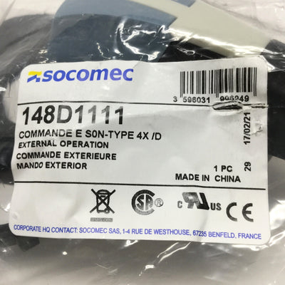 New Socomec 14940111 Rotary Handle On Off Round External Front Mount, 2-Position S0