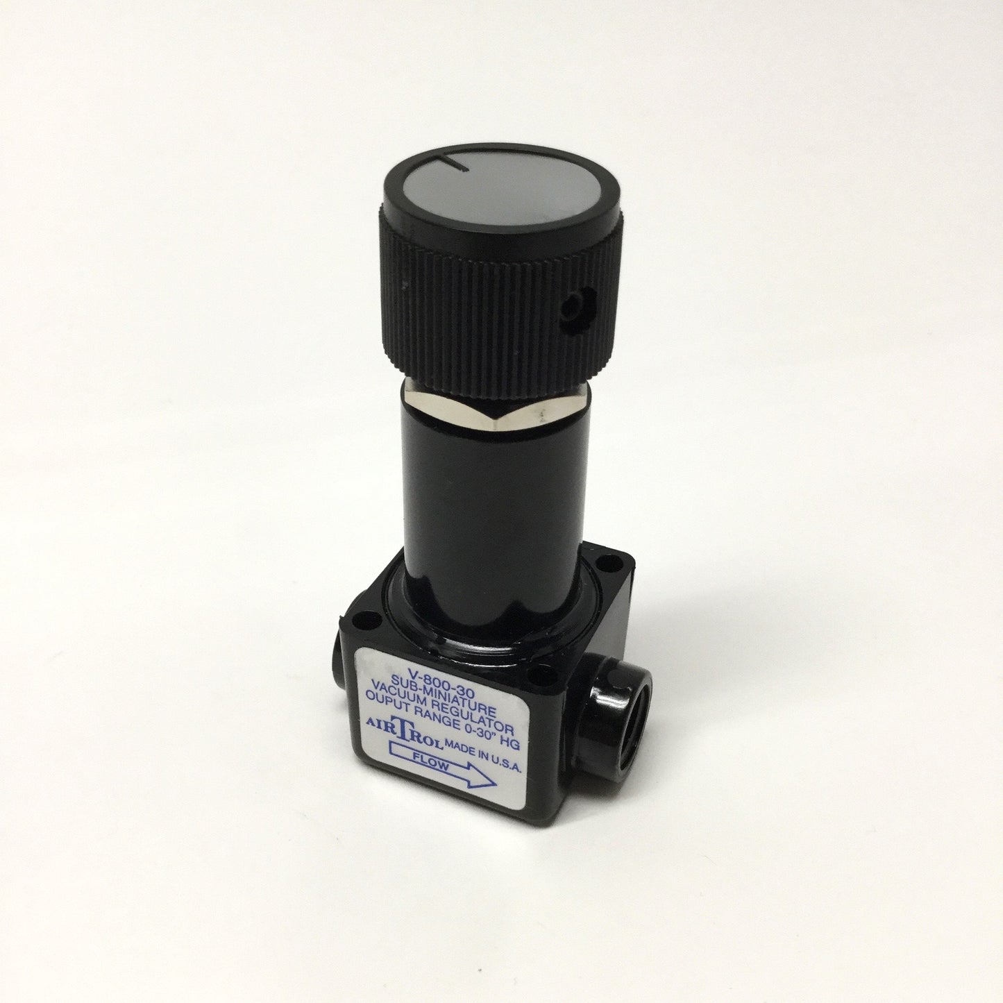 Used AirTrol V-800-30 Mini Vacuum Regulator, Constant Bleed, 28 LPM, 30inHg, 1/8" NPT