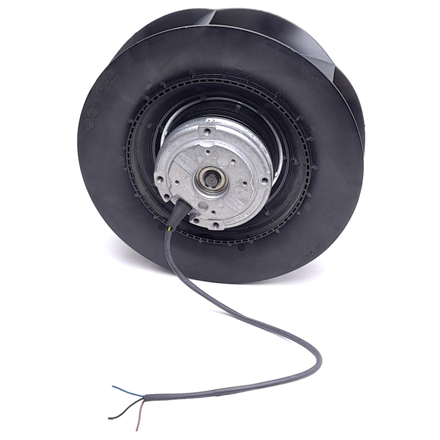 Used EBM Papst R2E250-RB06-12 AC Centrifugal Fan, ø250mm, 1006.5CFM, 3100RPM, 230VAC
