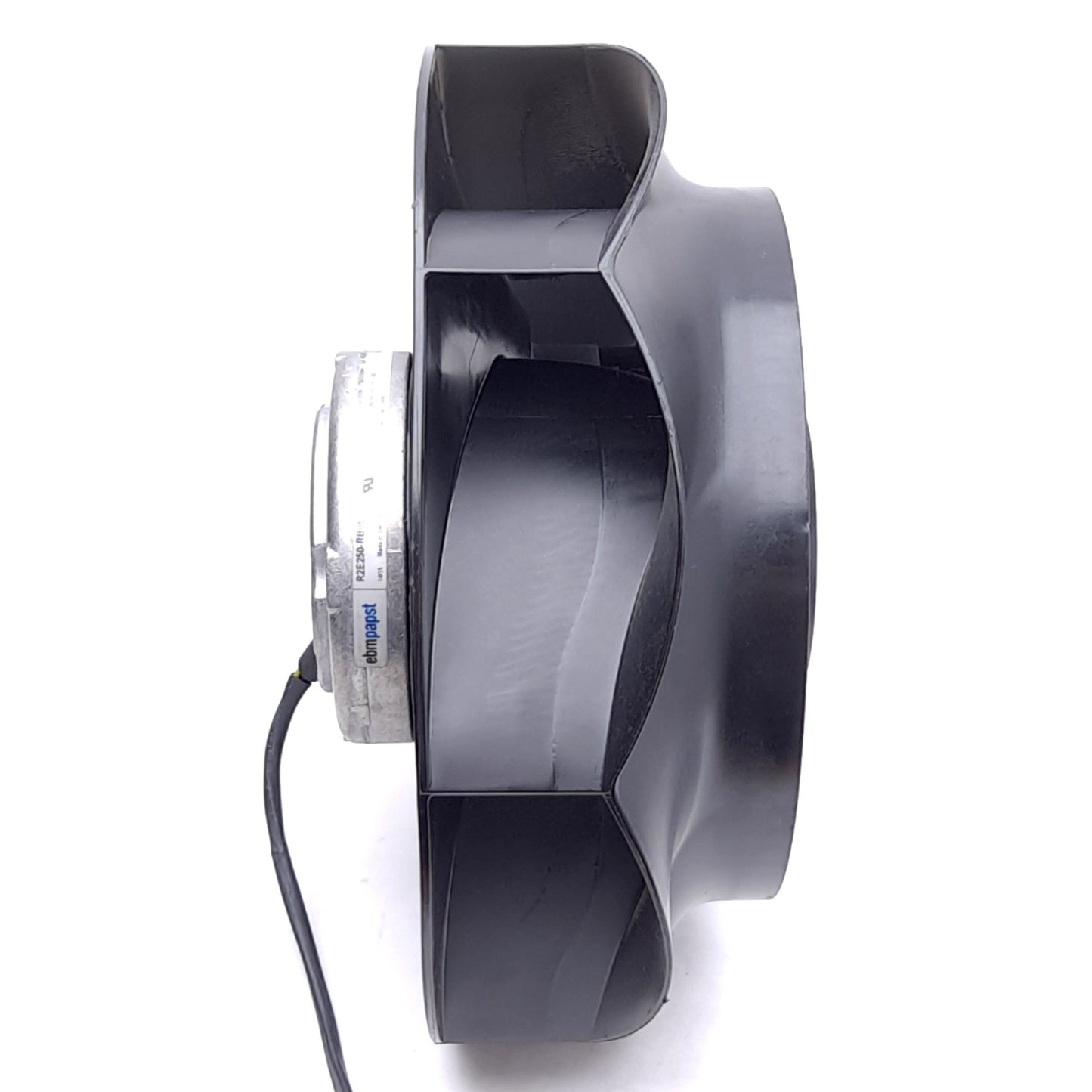 Used EBM Papst R2E250-RB06-12 AC Centrifugal Fan, ø250mm, 1006.5CFM, 3100RPM, 230VAC