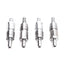 Used Lot of 4 Arcland Sakamoto MC04SH + MC04PH Micro Coupler Set, Air/Water, ø4mm